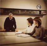Ralph Blackmore and students in classroom