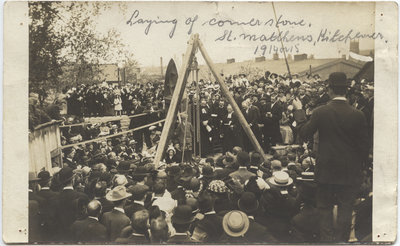 Laying of Cornerstone at St. Matthew's Lutheran Church, Kitchener