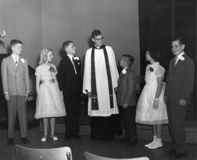 Confirmation class at Evangelical Lutheran Church of Our Saviour, Lachine, Quebec