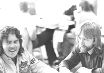 Two male students in Torque Room