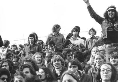 Crowd at Seagram Stadium, Waterloo Lutheran University