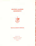 Wilfrid Laurier University baccalaureate service program, fall 1984