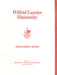 Wilfrid Laurier University baccalaureate service program, spring 1974