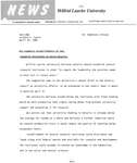 028-1980 : WLU suggests establishments of new research institutes to serve Ontario