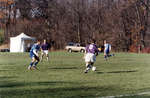 Wilfrid Laurier University men's soccer team during a game