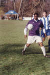 Wilfrid Laurier University men's soccer player during a game