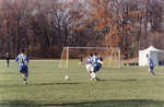 Wilfrid Laurier University men's soccer team during a game