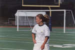 Wilfrid Laurier University soccer player during a game
