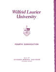Wilfrid Laurier University spring convocation 1975 program