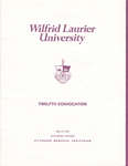 Wilfrid Laurier University spring convocation 1979 program