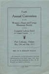Fourth annual convention of the Women's Home and Foreign Missionary Society of the Evangelical Lutheran Synod of Central Canada, 1913