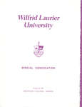 Wilfrid Laurier University Simcoe campus convocation, fall 1981