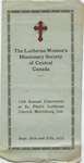 Fifteenth annual convention of the Women's Missionary Society of the Evangelical Lutheran Synod in Central Canada, 1923