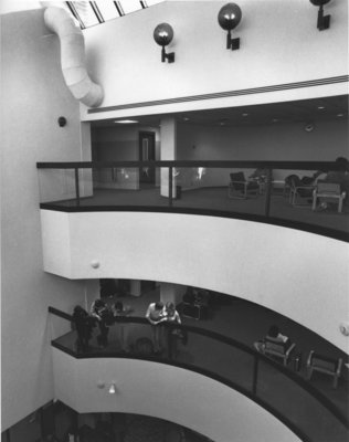 Atrium in Peters Building, Wilfrid Laurier University