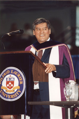 Graydon Nicholas at spring convocation 2002, Wilfrid Laurier University