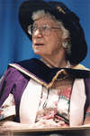 Doris Dixon at Wilfrid Laurier University spring convocation ceremony, June 8, 2002