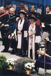 Ross and Doris Dixon at Wilfrid Laurier University spring convocation ceremony, June 8, 2002