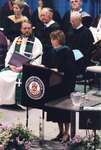 Pamela Healey at Wilfrid Laurier University spring convocation, June 8, 2002