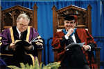 Robert Rosehart and Rowland Smith at spring convocation 2002