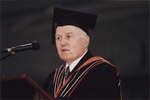 Jim Beingessner at spring convocation 2002