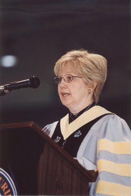 Anne Westhues at spring convocation 2002, Wilfrid Laurier University