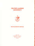Wilfrid Laurier University baccalaureate service program, spring 1988