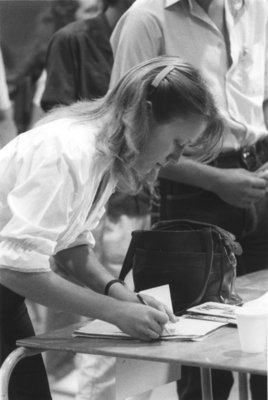 Registration at Wilfrid Laurier University, 1983