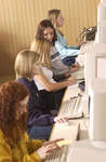 Students working in a computer lab, Laurier Brantford