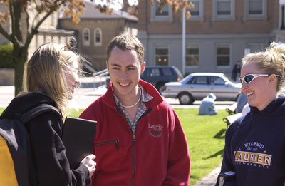 Students in Victoria Park, Brantford, Ontario