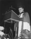 Peter Swann at Wilfrid Laurier University fall convocation 1983