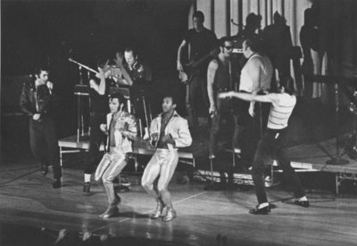 Sha-na-na performing at Waterloo Lutheran University, 1972