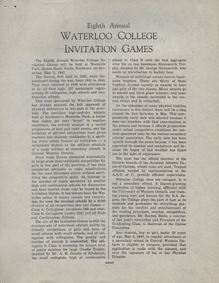 Waterloo College Invitation Games, 1947