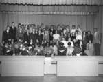 Purple and Gold Revue cast and crew, April 1949