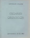 Waterloo College Freshman Orientation booklet, September 18-23, 1950