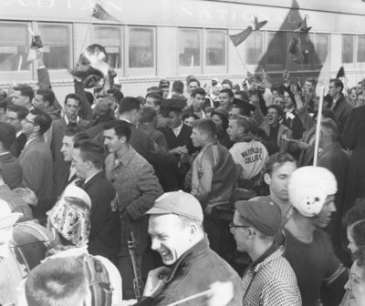 Waterloo College homecoming, 1955