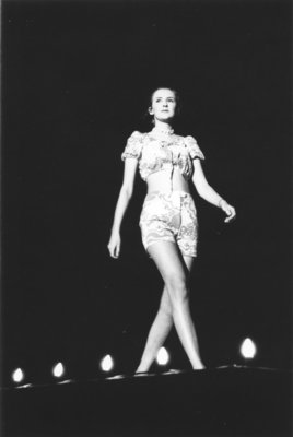 Miss Canadian University Queen Pageant contestant on stage