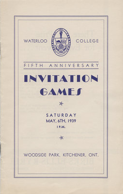 Waterloo College fifth annual Invitation Games, 1939