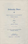 Women's Auxiliary of the Evangelical Lutheran Seminary of Canada and Waterloo College fellowship dinner program, 1950