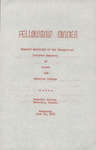 Women's Auxiliary of the Evangelical Lutheran Seminary of Canada and Waterloo College fellowship dinner program, 1956