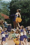 Wilfrid Laurier University cheerleaders at Homecoming 1998