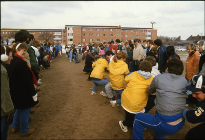 Tug-of-war at Winter Carnival 1989