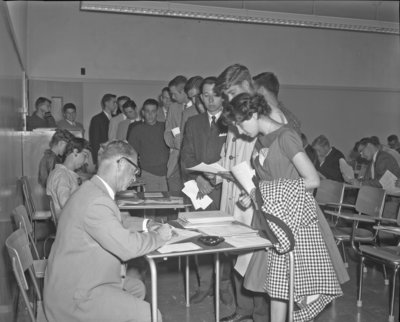 Waterloo Lutheran University registration, 1960