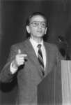 John Redekop during debate at Wilfrid Laurier University