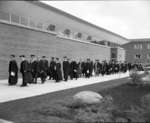Waterloo Lutheran University spring convocation 1963 procession