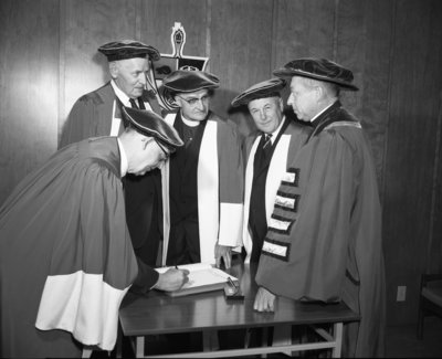 Waterloo Lutheran University spring convocation 1963