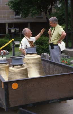 Installation of Wilfred Budd memorial bells, Waterloo Lutheran Seminary