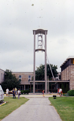 Installation of Wilfred Budd memorial bells, Waterloo Lutheran Seminary