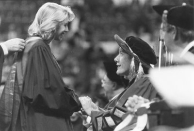 Wilfrid Laurier University President Lorna Marsden during convocation ceremony