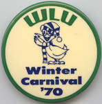 Waterloo Lutheran University 1970 Winter Carnival button