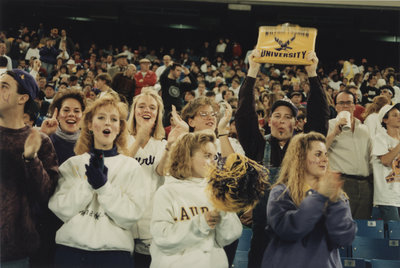 Wilfrid Laurier University fans at Vanier Cup 1991